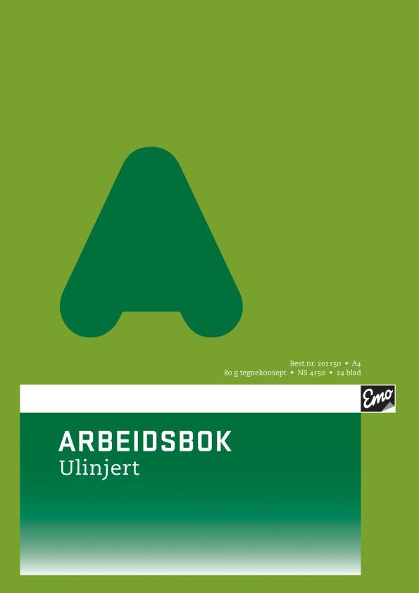 201150  201150 Arbeidsbok EMO A4 80g 24bl ulinjert 